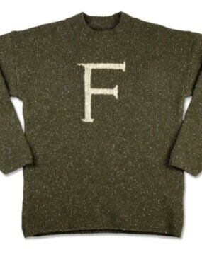 Harry Potter F for Fred Wizarding World Universal Studios Wool Sweater Small